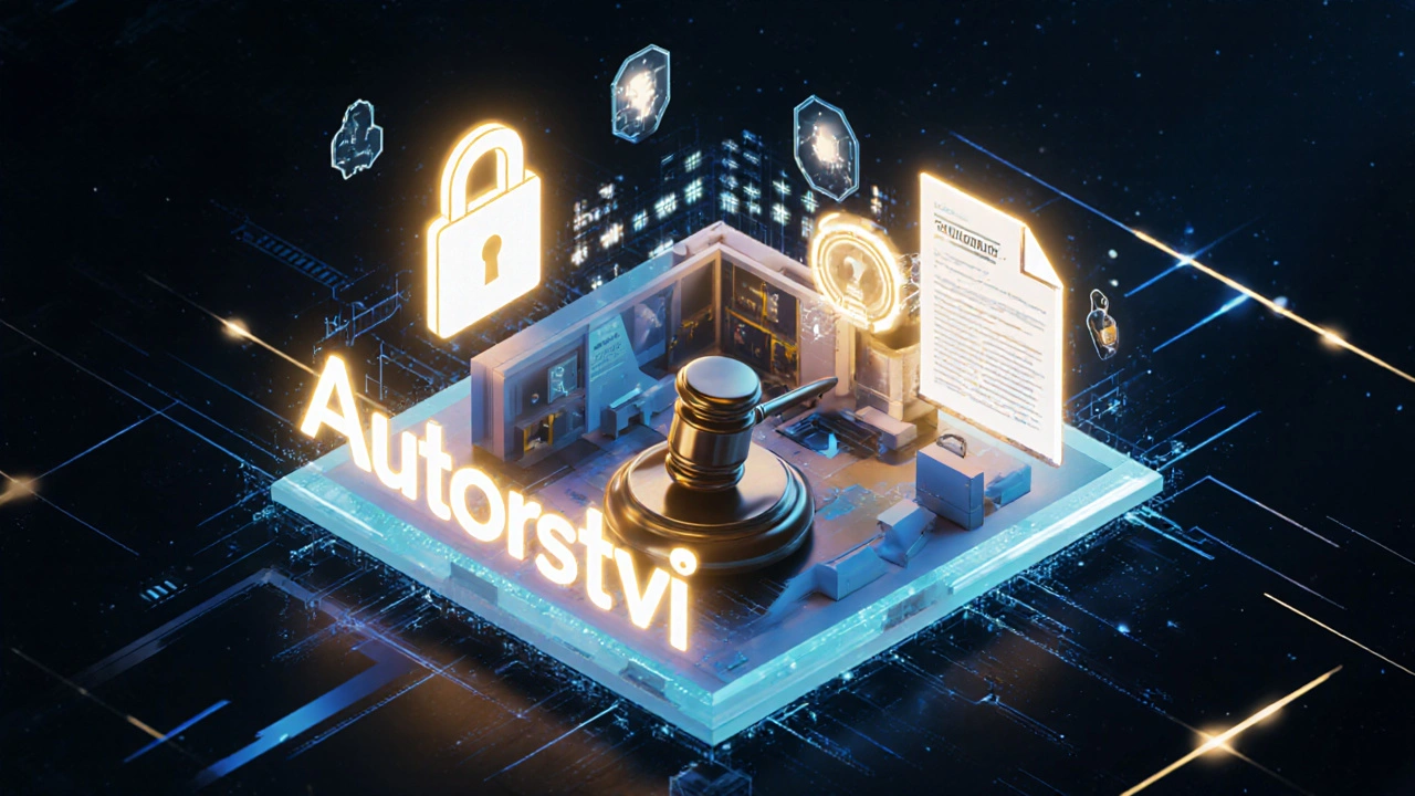 3D návrh interiéru v digitálním prostředí s prvkami autorského práva.