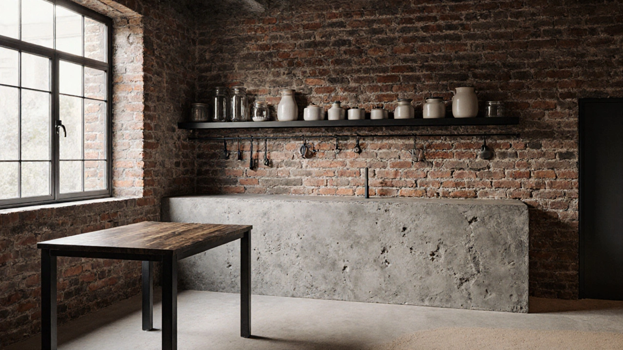 Industriální kuchyně: kov, beton a cihla - jak vytvořit trvanlivý a stylizovaný prostor