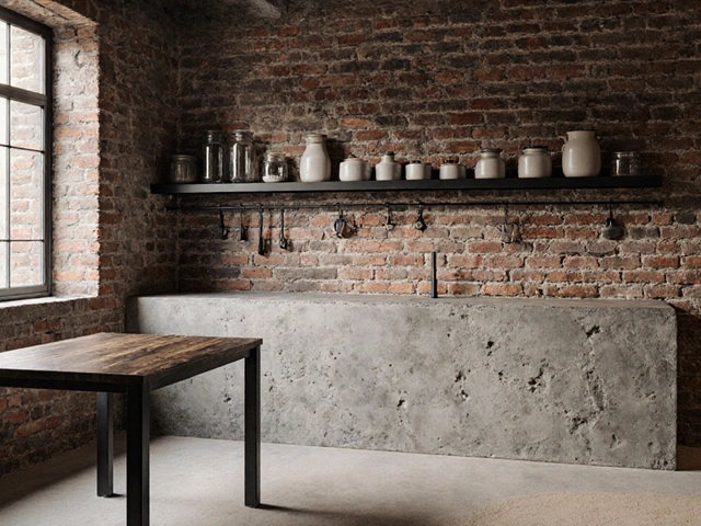Industriální kuchyně: kov, beton a cihla - jak vytvořit trvanlivý a stylizovaný prostor