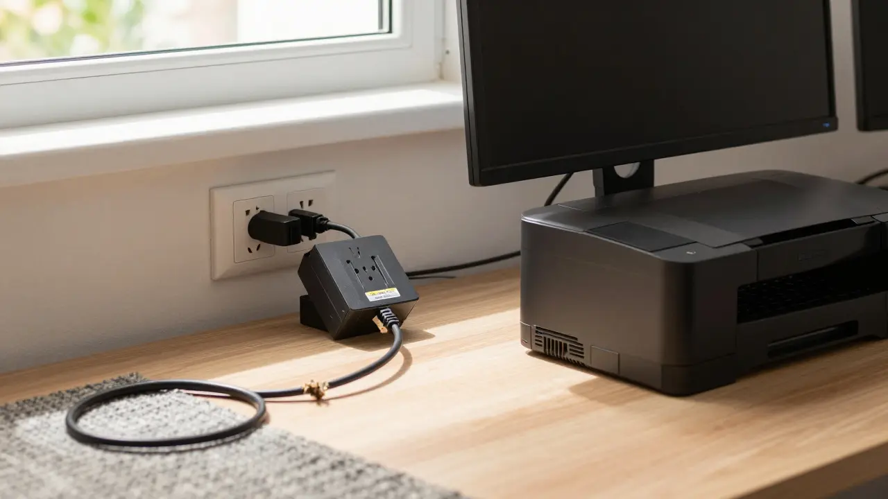 Bezpečnost techniky v home office: jak vybrat přepěťovku a UPS pro ochranu počítače