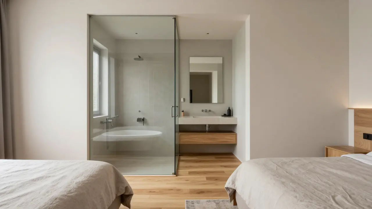 Jak sladit ložnici s en-suite koupelnou: Praktický průvodce harmonickým propojením