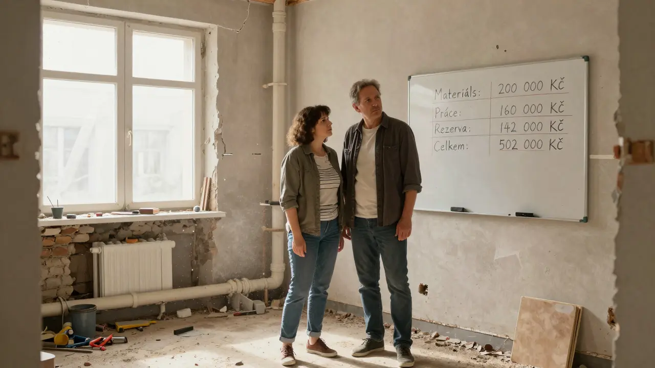 Rozpočet rekonstrukce bytu: jak správně odhadnout náklady a rezervy v roce 2026