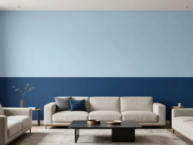 Dual toning: Jak kombinovat dva odstíny jedné barvy na stěnách