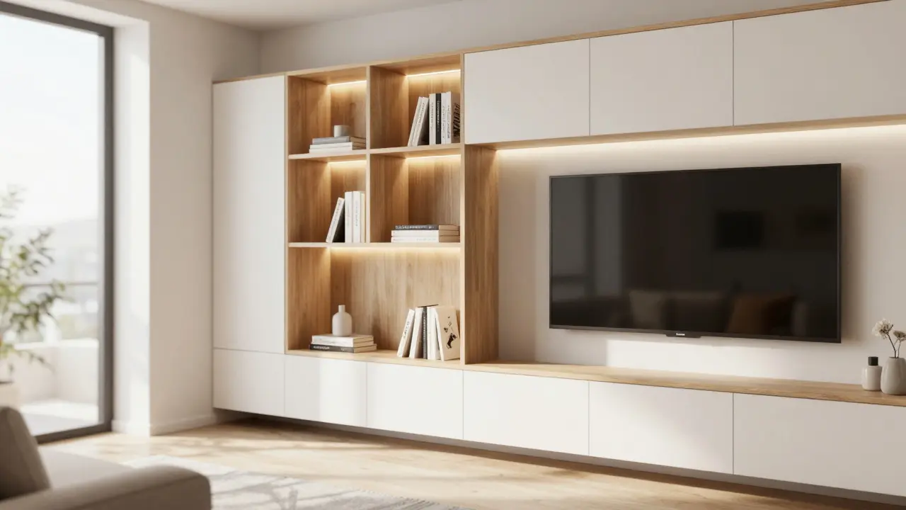 Obývací stěna: Jak vybrat moderní design s maximálním úložným prostorem