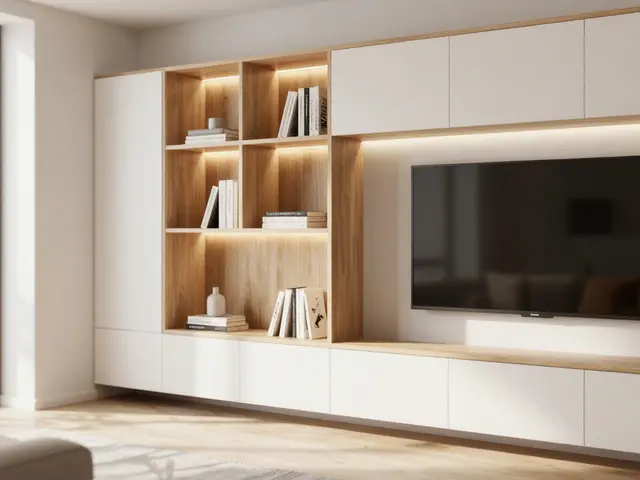Obývací stěna: Jak vybrat moderní design s maximálním úložným prostorem