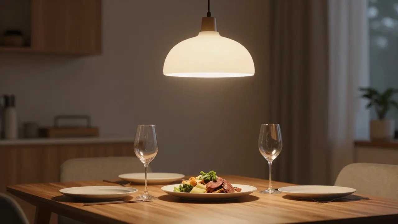 Závěsné lampy nad jídelním stolem: správná výška, počet a tipy pro ideální osvětlení