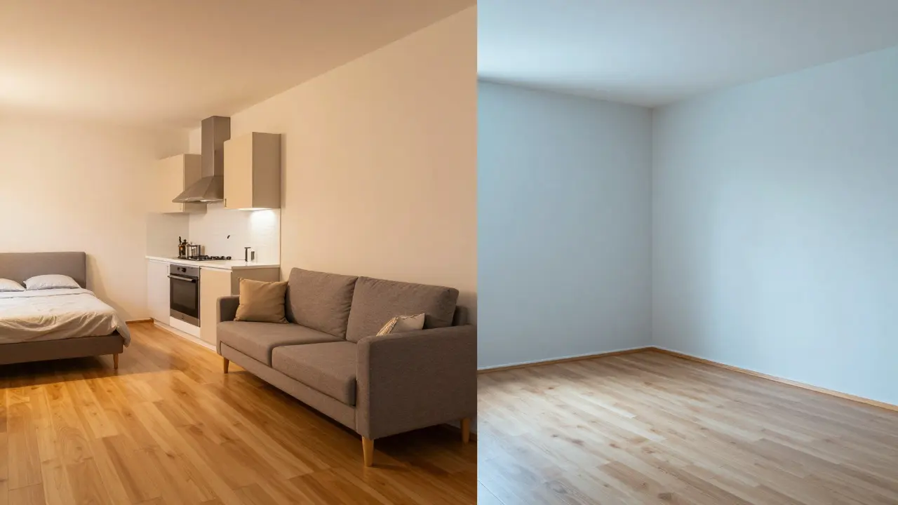 Pronájem zařízeného vs. nezařízeného bytu: Který typ se vyplatí více?